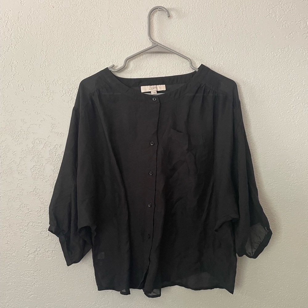 LOFT black blouse